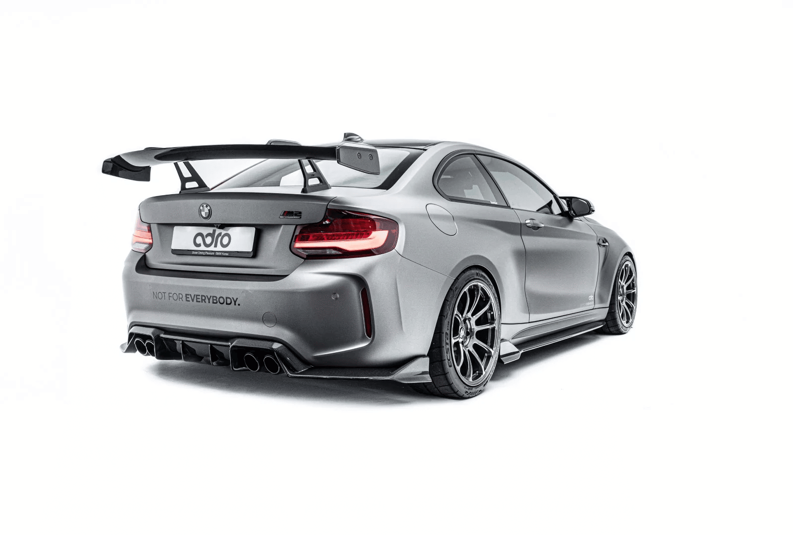 ADRO BMW F87 M2 Carbon Fiber Spoiler Rear Swan Neck Wing Pfister