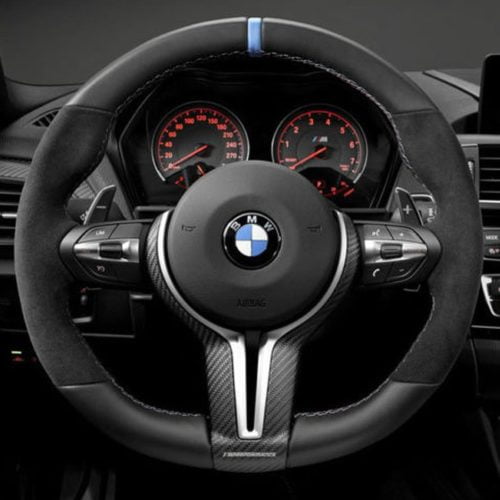 Pfsiter Autotechnik- Shop BMW Steering Wheel III Alcantara Leather With Carbon Fiber Cover