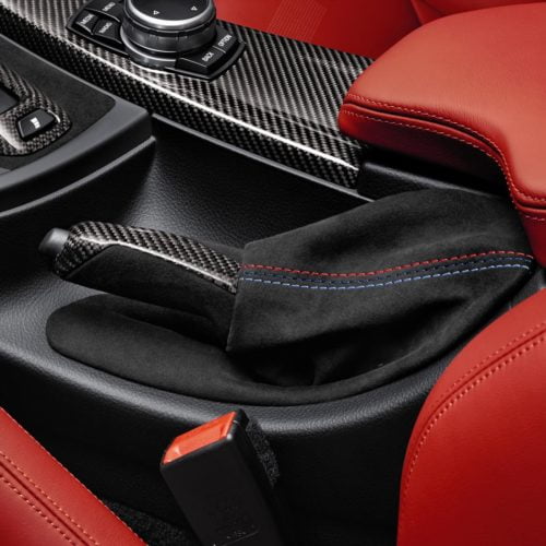 Pfsiter Autotechnik- Shop Carbon fiber parking brake handle with alcantara boot