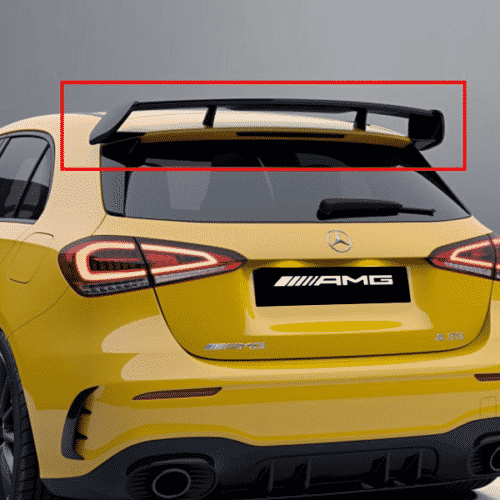 MERCEDES BENZ-AMG A35-A45-A45s W177 Rear Wing Black Roof Spoiler