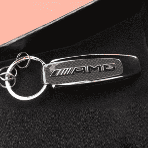 Pfsiter Autotechnik- Shop MERCEDES BENZ AMG Keyring Typo carbon