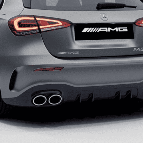 MERCEDES BENZ-AMG A45s Rear diffusor chrome – Image 2