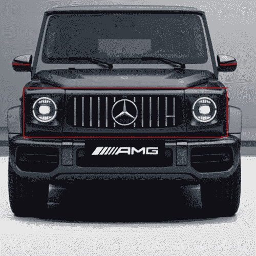 MERCEDES BENZ-AMG G63 W463A Panamericana radiator grill – Image 2