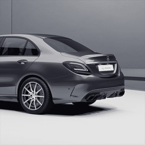Pfsiter Autotechnik- Shop MERCEDES BENZ AMG C43 C63 C63s Facelift Diffusor with or without nightpackage towing hitch 2