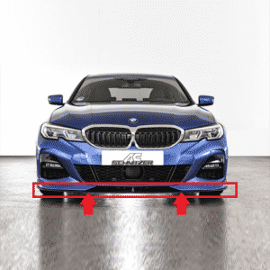Pfsiter Autotechnik- Shop AC Schnitzer BMW 3 G20 Black Front Splitter 1