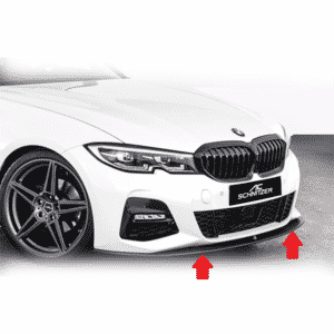 Pfsiter Autotechnik- Shop AC Schnitzer BMW Series 3 G20 Black Front Splitter