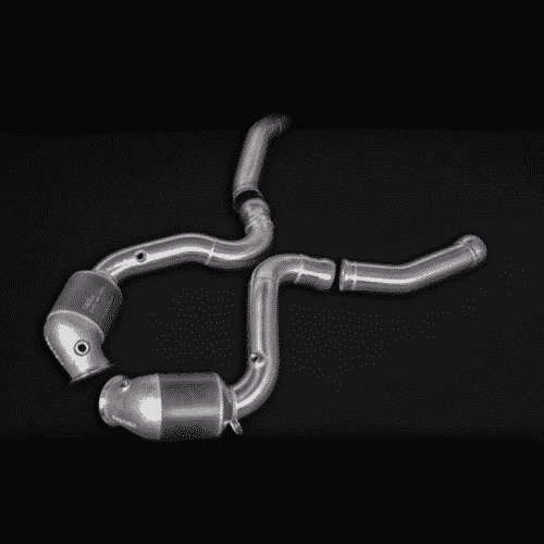 CAPRISTO EXHAUST MERCEDES-BENZ AMG C63 (W205) – 200 Cell Sports Cat Downpipes – Image 3