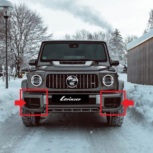 Pfsiter Autotechnik- Shop Lorinser Mercedes Benz G Class W463A air intakes for front bumper 4