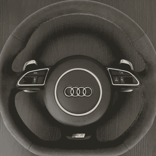 Pfsiter Autotechnik- Shop Audi Post Facelift Alcantara Flat Bottom Steering Wheel 1