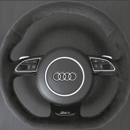 Pfsiter Autotechnik- Shop Audi Post Facelift Alcantara Flat Bottom Steering Wheel 4