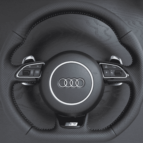 Pfsiter Autotechnik- Shop Audi Post Facelift RS6 Flat Bottom Steering Wheel 1