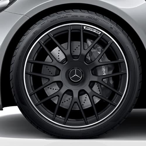 Pfsiter Autotechnik- Shop Mercedes Benz AMG C Class W205 hub caps cover forged wheel black matte