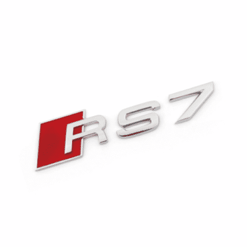 Pfsiter Autotechnik- Shop chrome rs7 emblems 1
