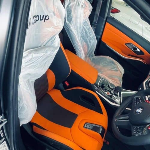 Oem BMW M3 G80 Carbon Fiber Bucket Seats Retrofit Kit - Leather Merino – Image 7