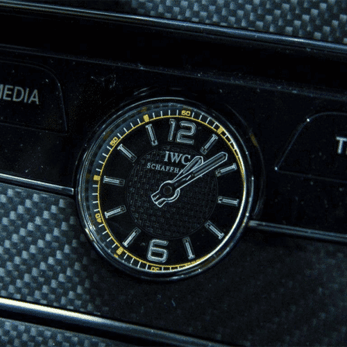 Pfsiter Autotechnik- Shop IWC Mercedes Benz AMG C 63 AMG Coupe Edition 1 analog clock yellow 3