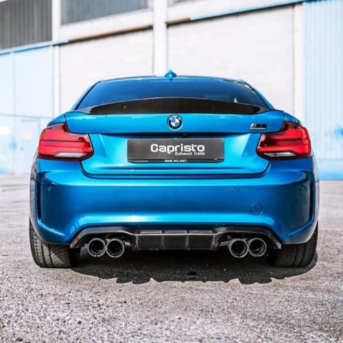 Capristo ECE Valved Exhaust BMW M2 F87 Mid-Silencer Spare Pipes and Stainless Tips (CES3) – Image 5