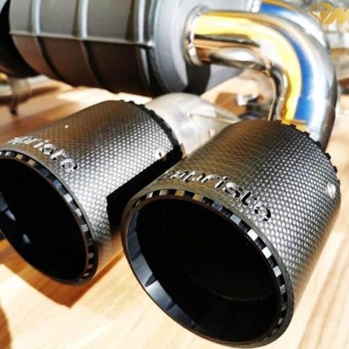 Capristo ECE Valved Exhaust BMW M2 F87 Mid-Silencer Spare Pipes and carbon Tips (CES3) – Image 2