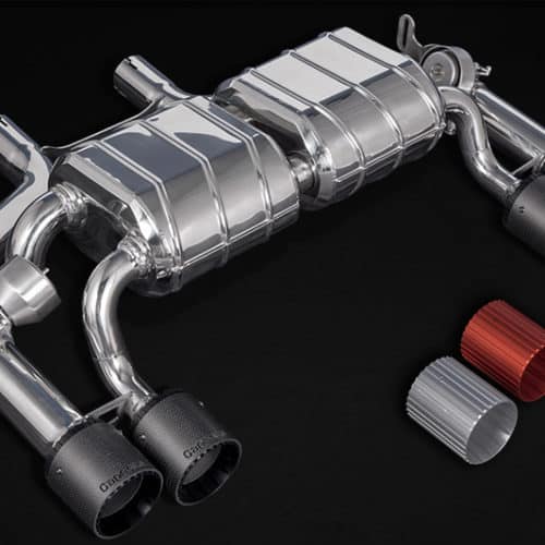 Capristo ECE Valved Exhaust BMW M2 F87 Mid-Silencer Spare Pipes and carbon Tips (CES3) – Image 3