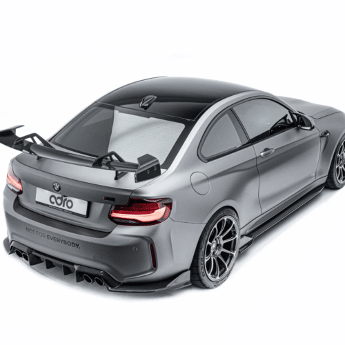 ADRO BMW F87 M2 Carbon Fiber Spoiler Rear Swan Neck Wing – Image 3