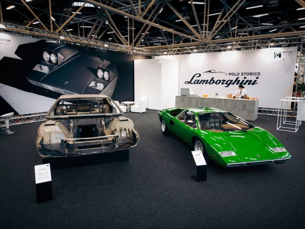 Countach LP 400: Lamborghini Polo Storico's Mostra Unprecedented a Bologna 2 Pfsiter Autotechnik- Shop 649006 scaled 2