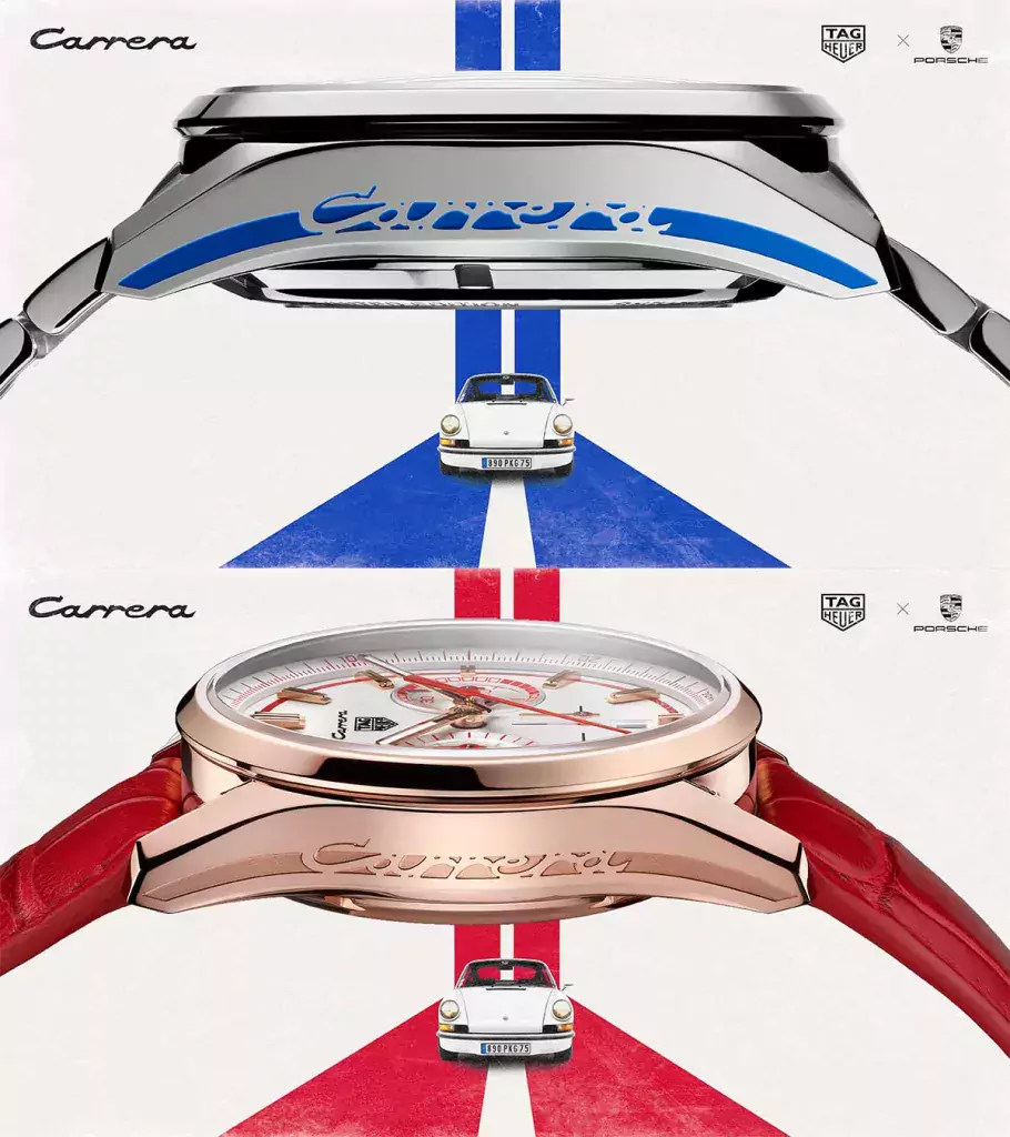 Pfsiter Autotechnik- Shop TAG Heuer Carrera × Porsche RS 2.7 Carrera Horas y Minutos 5