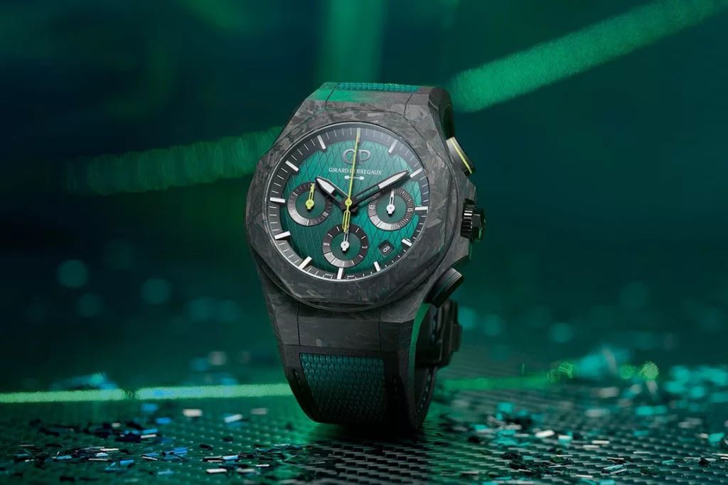 Explore Horological Excellence with the New Girard-Perregaux Laureato Green Ceramic Aston Martin Edition